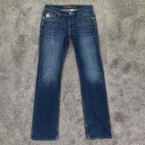 Cinch Ian Relaxed Fit Straight Leg Denim Jeans Mens 33x38 Mid Wash Western Work